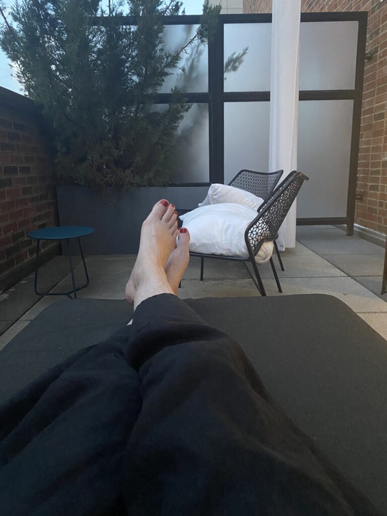 Boutique hotel medterrasse og udsigt i Soho på Manhatten